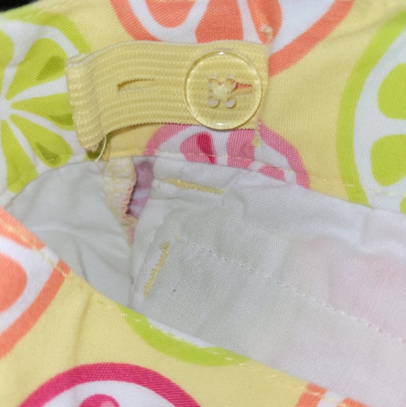 🍋 Vintage Gymboree Citrus Cooler Yellow Pink Green Print Cotton Shorts Girls 3 - Picture 4 of 5